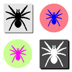 Spider. flat vector icon