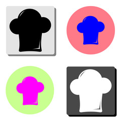 Chef Cap. flat vector icon