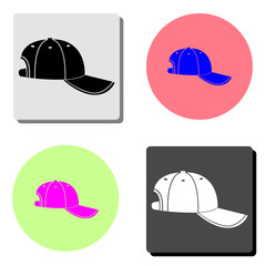 Baseball cap. flat vector icon