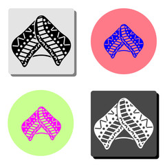 shawl. flat vector icon