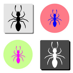 Ant. flat vector icon