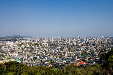 足立山からの眺望　北九州市