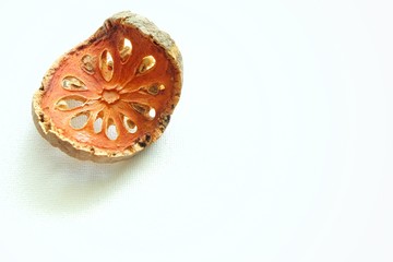 Close up of beal fruit.