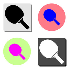 table tennis. flat vector icon