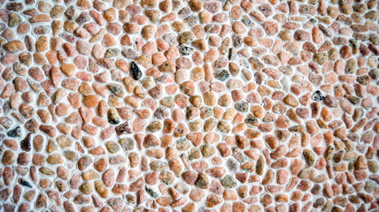 concrete surface of small river stone