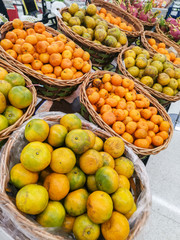 Orange in the basket