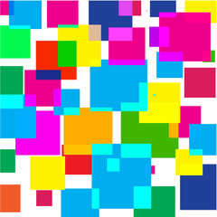  The abstract image of colored geometric squares.