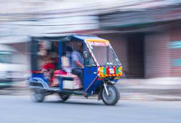 Rickshaw, Pokhara, Nepal, Asia