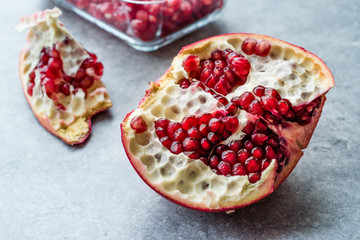 Ripe Pomegranate with Seeds