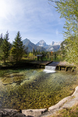 Fototapeta na wymiar Sommer landscape at the Schiederweiher in austria