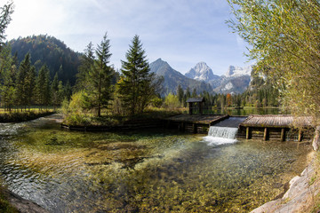 Fototapeta na wymiar Sommer landscape at the Schiederweiher in austria