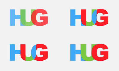 International hug day vector illustrations.