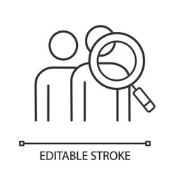 Audience research linear icon