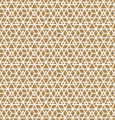 Abstract Geometric Seamless pattern .White lines on brown background