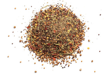 Spice mix on a white background. isolated