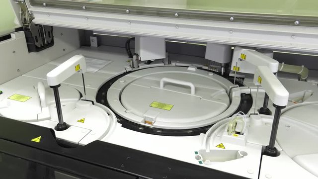 Biochemical analyzer. 3 shots.