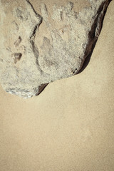 Beautiful sand near the sea on nature background