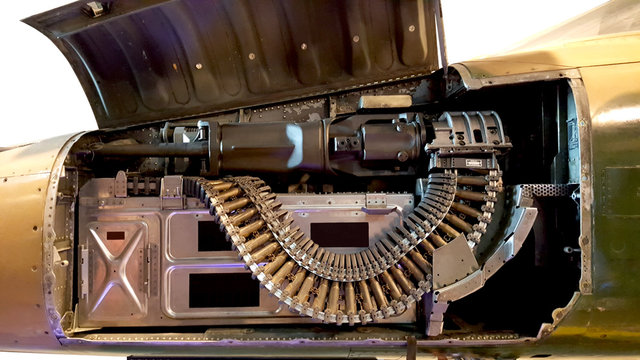 M39 cannon installed in F-5A freedom fighter.