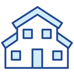 Villa, Haus Vector Icon Illustration