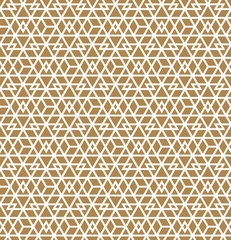 Abstract Geometric Seamless pattern .White lines on brown background