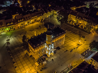 Sandomierz Ratusz z drona