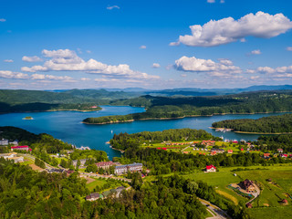 Jezioro Solińskie Bieszczady Panorama Polańczyk
