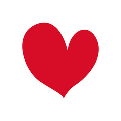 Heart icon isolated on white background vector illustration 