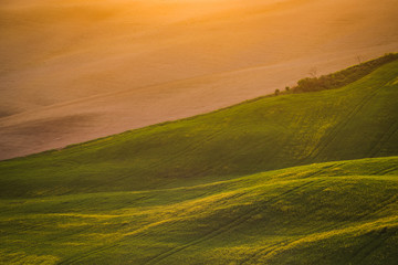Obraz premium Tuscany spring landscape italian green fields