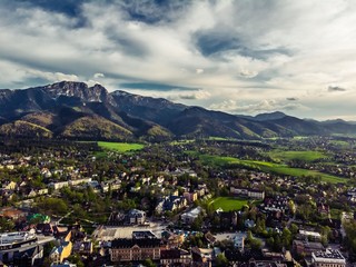 Zakopane Tatry panorama z drona © Sławek Rakowski