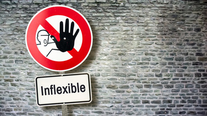 Sign 389 - Inflexible