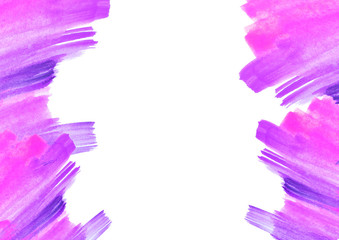 Fototapeta na wymiar Watercolor Pink,Violet background. Watercolor abstract spot, pink splash of paint, blot, divorce, color. Vintage pattern for different design and decoration. Pink, Violet paint color. 