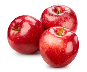 Red apple isolated on white