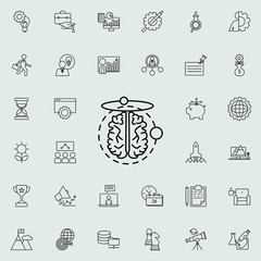 poles of the brain icon. Startup icons universal set for web and mobile