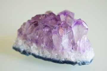 an amethyst mineral harvested and analyzed in the laboratory