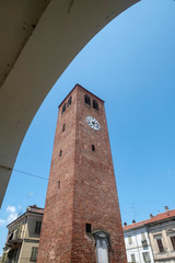 Municipal tower of Crescentino, Piedmont, Italy