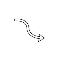 Simple black icon on white background. Repeat icon. Vector illustration web design element. curve arrow