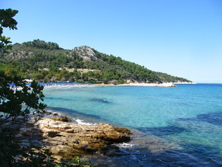 One of the best beaches in Europe marked by the blue flag