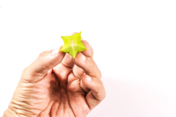Leaf Star fruit Close up