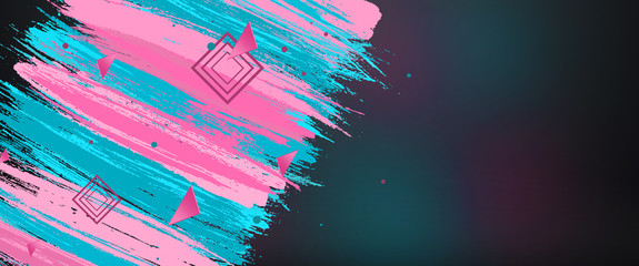 Creative design promo banners, ultraviolet design, hot sale, discounts. Banner, copy space. Mockup, horizontal flyer for printing.