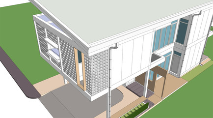 sketch design of house,vector