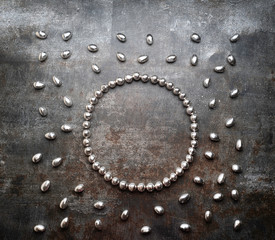 Candy frames on the tile