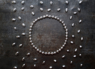 Candy frames on the tile