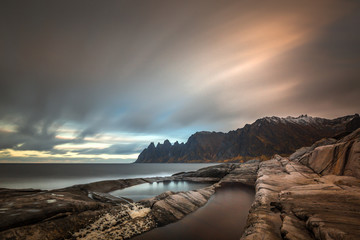 Lofoten landscape in autumn norway moutains  © PawelUchorczak