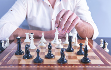 chess player chess board