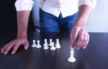 chess player chess board