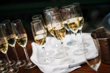 Champagne glasses for a special occasion
