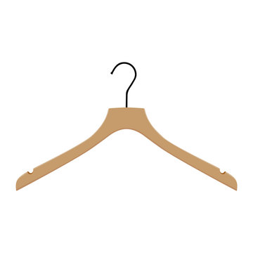 Vintage wooden coat hanger stand isolated on white background.. Vintage wooden coat hanger stand isolated on white background..
