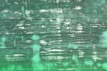 teal, sea-green design desk with a lot of scratches texture - beautiful abstract photo background