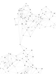 Fototapeta premium Big data cloud scientific concept.