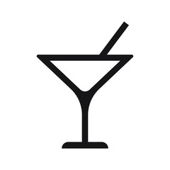 Cocktail vector icon, drink icon